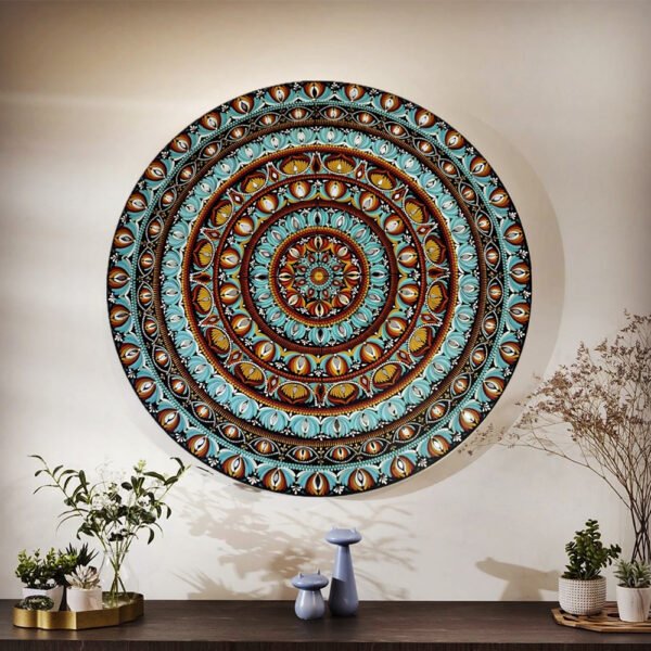 Celestial Bloom – 48" Multicolor Mandala Wall Art | The Magical Yantra