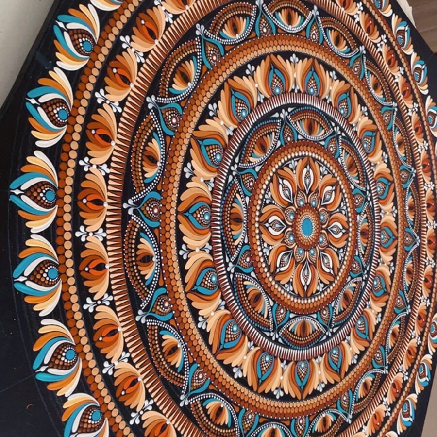 Earthbound Energy – 30" Vastu Square Mandala Wall Art | The Magical Yantra