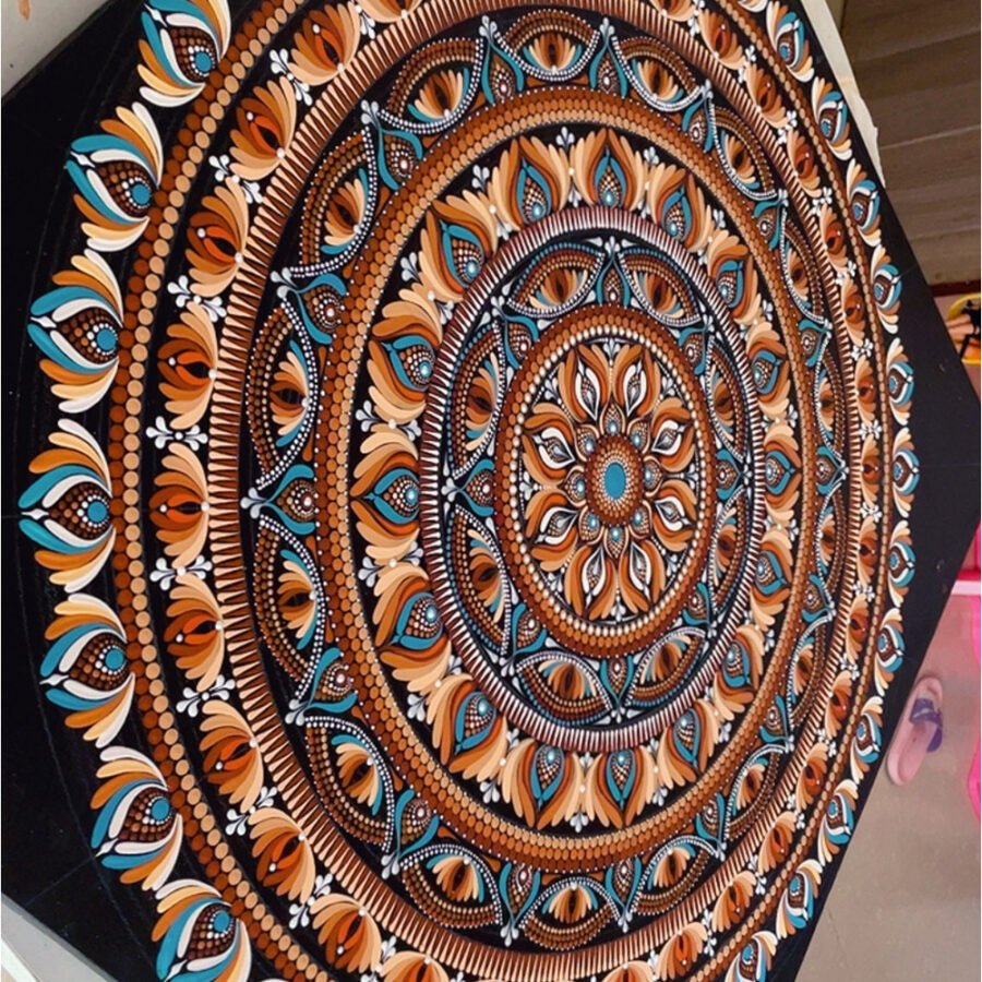 Earthbound Energy – 30" Vastu Square Mandala Wall Art | The Magical Yantra