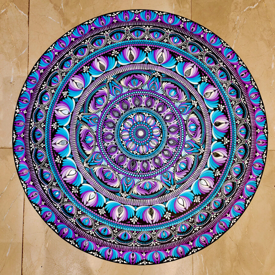 Amethyst Sky – 36" Mandala Wall Art | The Magical Yantra