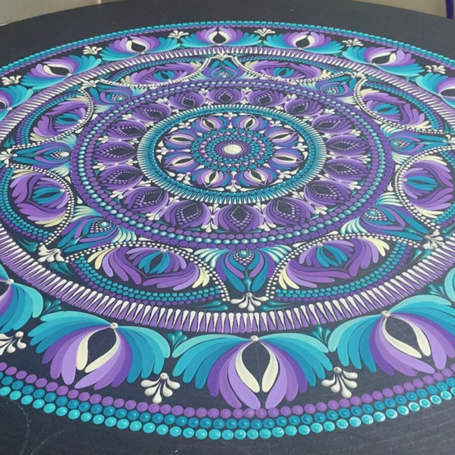 Amethyst Sky – 36" Mandala Wall Art | The Magical Yantra