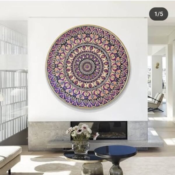 Blush Serenity – 36" Mandala Wall Art | The Magical Yantra