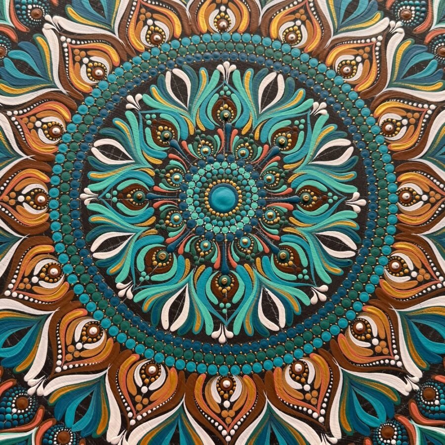 Nature’s Embrace – 30" Mandala Wall Art | The Magical Art