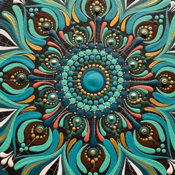 Nature’s Embrace – 30" Mandala Wall Art | The Magical Art