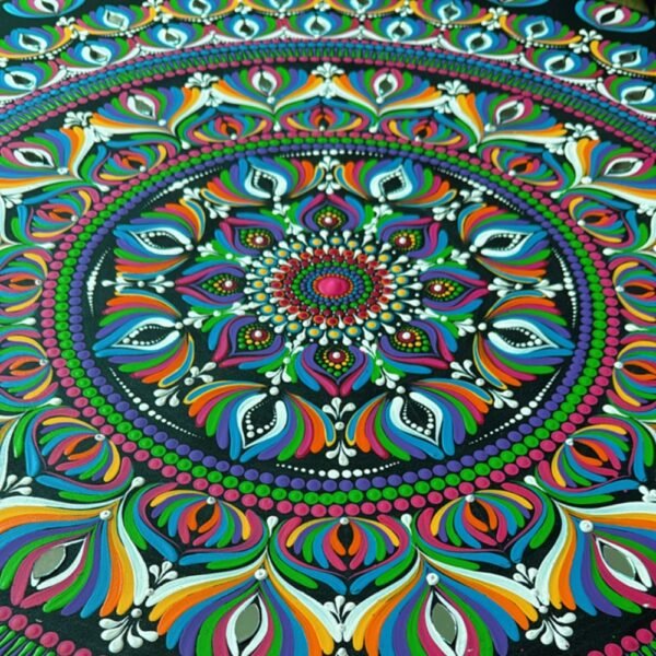 Rainbow Bliss – 36" Mandala Wall Art | The Magical Yantra