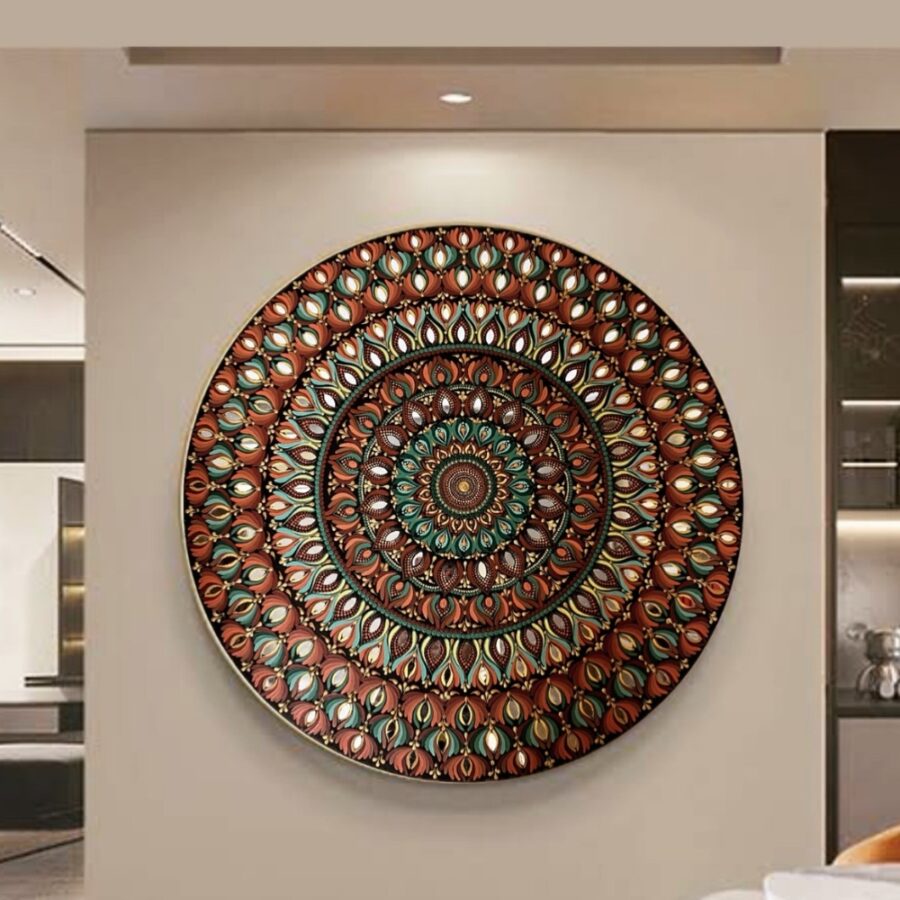 Earth & Evergreen – Custom Mandala Wall Art